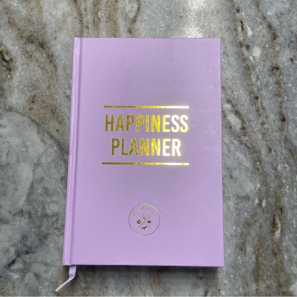 Anthropologie THE 100-DAY HAPPINESS PLANNER Lilac Mindfulness Therapy Journal - Picture 2 of 9